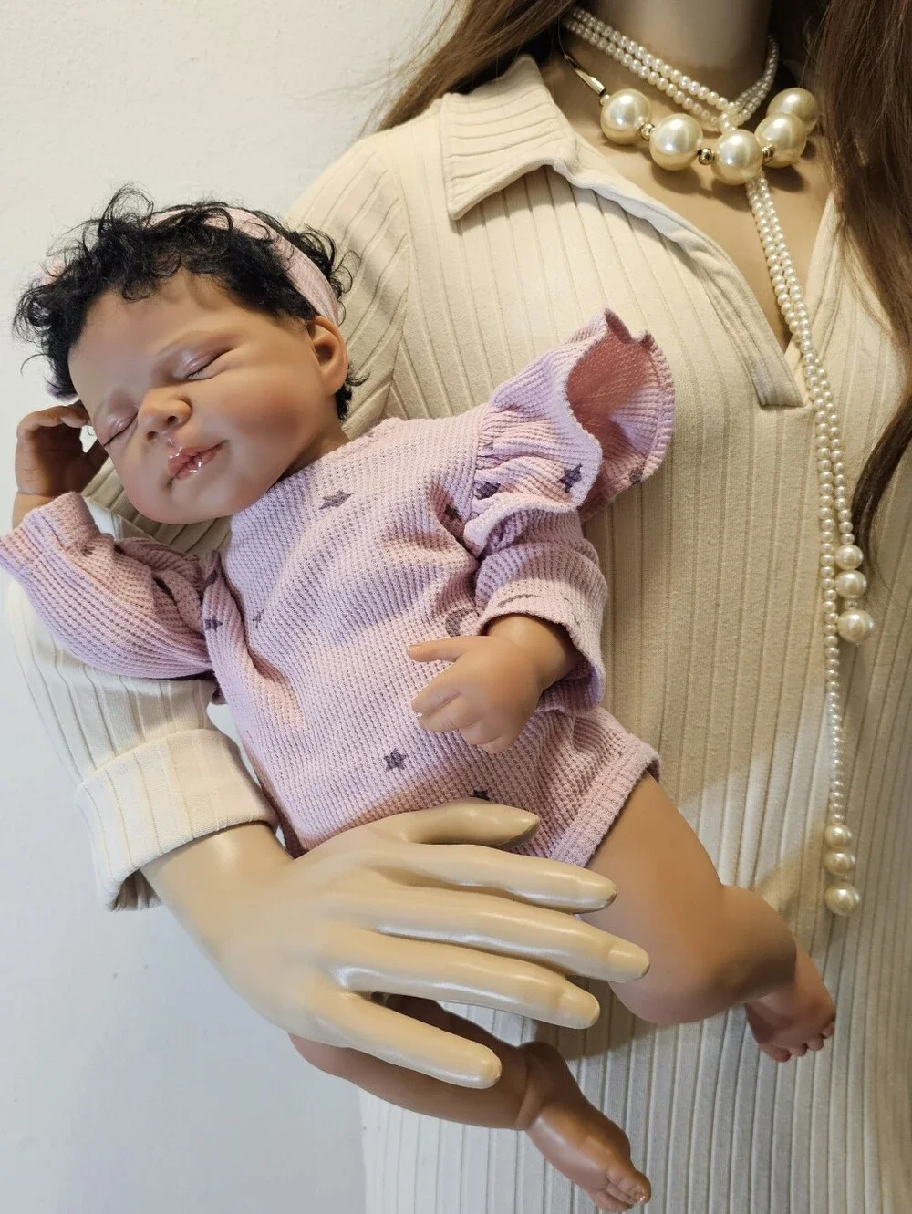 Pretty Reborn African-American Mixed Baby Doll New